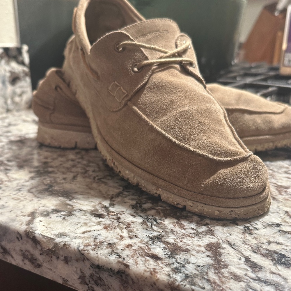 Classic Tan Suede Boat Shoes